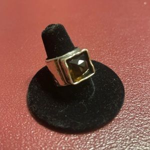 Silpada sterling silver smoky quartz ring